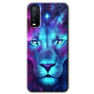 Vivo Y20 Neon Lion Baskılı Uyumlu Silikon Kılıf
