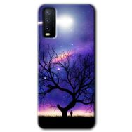 Vivo Y20 Outlines Paint Baskılı Uyumlu Silikon Kılıf