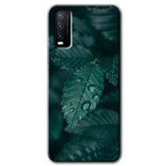 Vivo Y20 Yağmurlu Yaprak Baskılı Uyumlu Silikon Kılıf