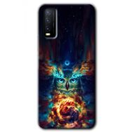Vivo Y20S Ballı Baykuş Baskılı Uyumlu Silikon Kılıf