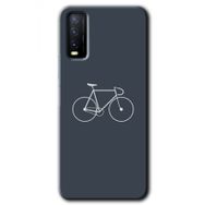 Vivo Y20S Bike Baskılı Uyumlu Silikon Kılıf
