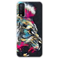 Vivo Y20S Colorfull Aslan Baskılı Uyumlu Silikon Kılıf