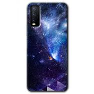 Vivo Y20S Galaksi Baskılı Uyumlu Silikon Kılıf