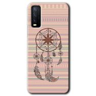 Vivo Y20S Mandala Retro Baskılı Uyumlu Silikon Kılıf