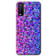 Vivo Y20S Pixel Mozaik Baskılı Uyumlu Silikon Kılıf