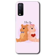 Vivo Y20S Sevgili Ayıcık Baskılı Uyumlu Silikon Kılıf