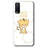 Vivo Y20S Sevimli Kedi 1 Baskılı Uyumlu Silikon Kılıf