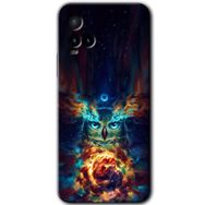Vivo Y21 Ballı Baykuş Baskılı Uyumlu Silikon Kılıf