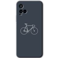 Vivo Y21 Bike Baskılı Uyumlu Silikon Kılıf
