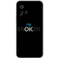 Vivo Y21 Im Broken Baskılı Uyumlu Silikon Kılıf