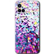 Vivo Y21 Mosaic Fragments Colorfull Baskılı Uyumlu Silikon Kılıf