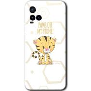 Vivo Y21 Sevimli Kedi 1 Baskılı Uyumlu Silikon Kılıf