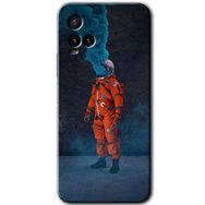 Vivo Y21 Smoke Astronot Baskılı Uyumlu Silikon Kılıf