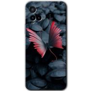Vivo Y21S Dark Butterfly Baskılı Uyumlu Silikon Kılıf