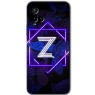 Vivo Y21S Dark Neon Yaprak Z Harfi Baskılı Uyumlu Silikon Kılıf