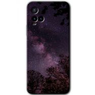 Vivo Y21S Gece Galaksi Baskılı Uyumlu Silikon Kılıf