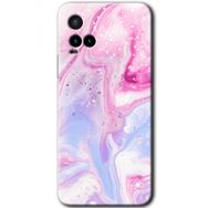 Vivo Y21S Kabarmış Leke Baskılı Uyumlu Silikon Kılıf
