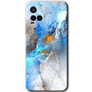 Vivo Y21S Mavi Buzul Baskılı Uyumlu Silikon Kılıf