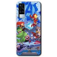 Vivo Y31 2021 Avengers Cartoon Baskılı Uyumlu Silikon Kılıf