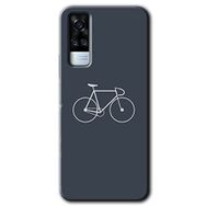 Vivo Y31 2021 Bike Baskılı Uyumlu Silikon Kılıf