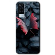 Vivo Y31 2021 Dark Butterfly Baskılı Uyumlu Silikon Kılıf