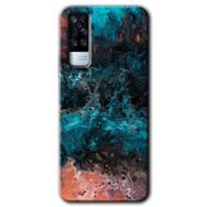 Vivo Y31 2021 Liquid Colorfull Baskılı Uyumlu Silikon Kılıf