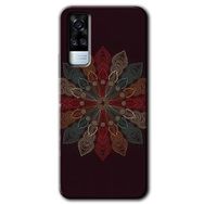Vivo Y31 2021 Mandala Flower Wal Baskılı Uyumlu Silikon Kılıf