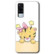 Vivo Y31 2021 Sevimli Kedi Baskılı Uyumlu Silikon Kılıf