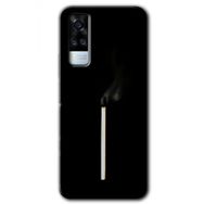 Vivo Y31 2021 Sönmüş Kibrit Baskılı Uyumlu Silikon Kılıf