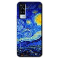 Vivo Y31 2021 Starry Night Baskılı Uyumlu Silikon Kılıf