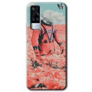 Vivo Y31 2021 Uzay Bahçesi Baskılı Uyumlu Silikon Kılıf