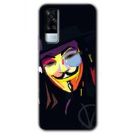 Vivo Y31 2021 Vendetta Baskılı Uyumlu Silikon Kılıf