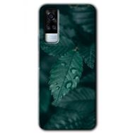 Vivo Y31 2021 Yağmurlu Yaprak Baskılı Uyumlu Silikon Kılıf