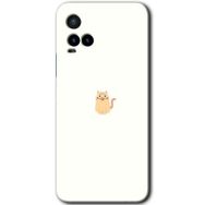 Vivo Y33S Cat Minimalism Baskılı Uyumlu Silikon Kılıf