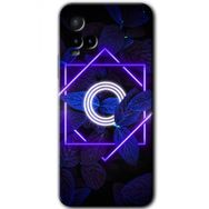 Vivo Y33S Dark Neon Yaprak Ö Harfi Baskılı Uyumlu Silikon Kılıf