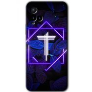 Vivo Y33S Dark Neon Yaprak T Harfi Baskılı Uyumlu Silikon Kılıf