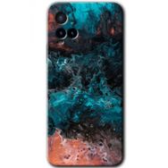 Vivo Y33S Liquid Colorfull Baskılı Uyumlu Silikon Kılıf