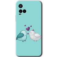 Vivo Y33S Mutlu Kuşlar Baskılı Uyumlu Silikon Kılıf