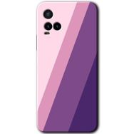 Vivo Y33S Oblique Baskılı Uyumlu Silikon Kılıf