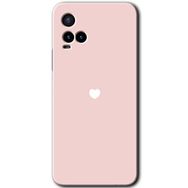 Vivo Y33S Sade Kalp Baskılı Uyumlu Silikon Kılıf