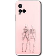 Vivo Y33S Yaşayan Çift Baskılı Uyumlu Silikon Kılıf