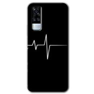 Vivo Y51 Heart Rytm Baskılı Uyumlu Silikon Kılıf