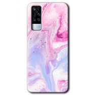 Vivo Y51 Kabarmış Leke Baskılı Uyumlu Silikon Kılıf