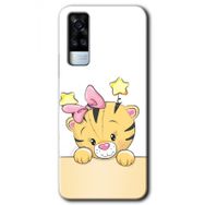 Vivo Y51 Sevimli Kedi Baskılı Uyumlu Silikon Kılıf