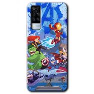 Vivo Y51A Avengers Cartoon Baskılı Uyumlu Silikon Kılıf