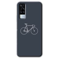 Vivo Y51A Bike Baskılı Uyumlu Silikon Kılıf
