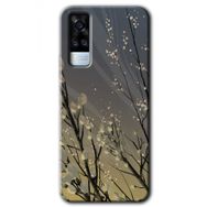 Vivo Y51A Branches Flowers Baskılı Uyumlu Silikon Kılıf