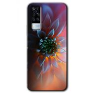 Vivo Y51A Çiçek Motif Baskılı Uyumlu Silikon Kılıf