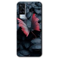 Vivo Y51A Dark Butterfly Baskılı Uyumlu Silikon Kılıf