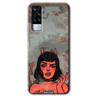Vivo Y51A Devil Girl Baskılı Uyumlu Silikon Kılıf